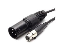 SiYear - Cavo per microfono Lapel con connettore da XLR maschio a 3 pin a femmina a 3 prese Mini XLR Pro, TA3-XLR, 1,5 m