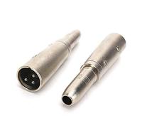SiYear Profi XLR 3 Pin maschio a 6,35 mm femmina jack stereo audio microfono adattatore convertitore connettore (confezione da 2)