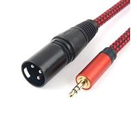 SiYear Spinotto mini 3,5 mm (1/8 pollice) TRS a XLR maschio smartphone a mixer stereo cavo microfono sbilanciato (10FT / 3 m)