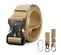 Siyecioa Cinturone Tattico Militare, Cintura Tattica per Uomo Heavy Duty Nylon con Sicurezza Fibbia in Metallo a Sgancio Rapido, per Sport e All’aria Aperta, Caccia Trekking Esercizi Sportive Lavoro