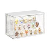 Siyecioa Vetrinetta Espositiva Vetrina Acrilico con LED, Teca Plexiglass con Porta, Case di Miniatura Oggetti Vetrina Modellini Display Box per Collezionismo, Action Figure, Minifigures 36×22×18cm