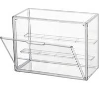 Siyecioa Vetrinetta Espositiva Vetrina Acrilico con Porta, Teca Plexiglass, Case di Miniatura Oggetti Vetrina Modellini Display Box per Vetrina Espositiva Collezionismo, Action Figure, Minifigures