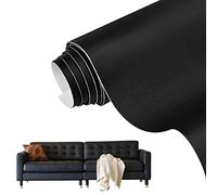 SIYINGSAERY 1 Rotolo Pelle Adesiva per Riparazioni 150 x 40 cm Toppe per Riparazione Autoadesive in Pelle PU Patch di Riparazione in Pelle Adesiva per Divani Ecopelle Adesiva per Divani, Nero