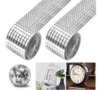 SIYINGSAERY 3200 Pezzi Specchio Mosaico Vetro Mini Mosaico Piastrelle Autoadesive Quadrate Tessere Mosaico Vetro Specchiato per Decorazioni Artigianali Fai Da Te(5 X 5 mm, Argento)