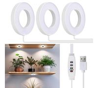 SIYOMG Lampada per Piante, Grow Light 144 LED Luce per Piante a Spettro Completo per Piante da Interno, con Timer Automatico 3/9/12H, 3 Colori, 10 Luminosità, Luci per Piante per Piccole Piante
