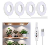 SIYOMG Lampada per Piante, Grow Light 192 LED Luce per Piante a Spettro Completo per Piante da Interno, con Timer Automatico 3/9/12H, 3 Colori, 10 Luminosità, Luci per Piante per Piccole Piante