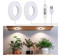 SIYOMG Lampada per Piante, Grow Light 96 LED Luce per Piante a Spettro Completo per Piante da Interno, con Timer Automatico 3/9/12H, 3 Colori, 10 Luminosità, Luci per Piante per Piccole Piante