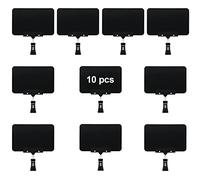 SIYOMG Porta Cartellini Prezzi, 10 Pezzi Nero Segno Esposizione Clip, Plastica Porta Etichette Supporto Merce Pubblicità per Negozi Dettaglio Supermercati