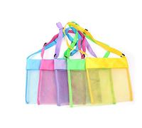 SIYOPINPFY Borse da spiaggia in rete colorate, traspiranti, borse per giocattoli, borse con cinghie regolabili per viaggi, piscina, giornata in spiaggia (set da 5 pezzi)