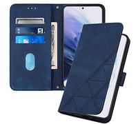 SIYOPINPFY Cover per iPod Touch 7 / iPod Touch 6 / iPod Touch 5 Custodia con Supporto, Antiurto Pelle PU Portafoglio Flip Libro Libretto Magnetico Case con Porta Carte Completa Protezione YBS Blu