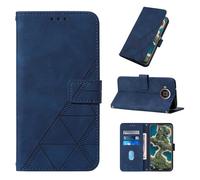 SIYOPINPFY Cover per Nokia X20 Custodia con Supporto, Antiurto Pelle PU Portafoglio Flip Libro Libretto Magnetico Case con Porta Carte Completa Protezione Cover per Nokia X20 / Nokia X10 YBS Blu
