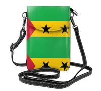 sizaCVC Borsa a tracolla piccola con stampa bandiera dell'Arabia Saudita - Portafoglio in tela con tracolla regolabile, borsa multifunzione in pelle, Bandiera di Sao Tomé e Principe, Taglia unica