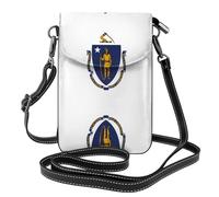 sizaCVC North Dakota State Flag Print Small Crossbody Purse - Portafoglio in tela con tracolla regolabile, borsa multifunzione in pelle, Bandiera dello stato del Massachusetts, Taglia unica