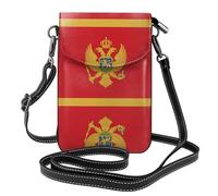 sizaCVC North Dakota State Flag Print Small Crossbody Purse - Portafoglio in tela con tracolla regolabile, borsa multifunzione in pelle, Bandiera Montenegrina, Taglia unica