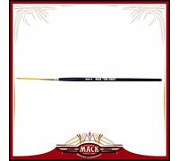 Size 4 Series 444 The Virus Scrolling Script Pinstriping Brush With Specially Blended Golden Taklon, 1 5/16 Length Out by Andrew Mack Brush