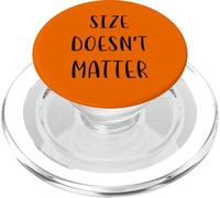 Size doesn't matter Idea divertente White Lie Party PopSockets PopGrip per MagSafe