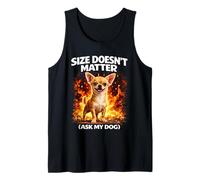 Size Don't Matter Funny Dog Humor Small Dog Meme Canotta