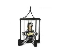 (size1)talking Skeleton Prisoner Cage Terror, Halloween Decoration Toy
