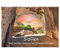 Sizilien - Insel zwischen Ionischen und Tyrhennischen Meer (Wandkalender 2026 DIN A2 quer), CALVENDO Monatskalender: Eine Sizilienreise ist eine ... und Landschaften finden sich hier wieder.