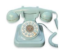 Sizoriruk European Retro Wedding Audio Message Book Birthday Voice Blessing Message Decoration Phone Voice Guest Book Phone Blue