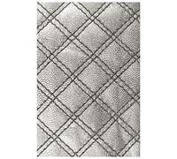 Sizzix Quilted by 3-D Texture Fades Embossing Folder Trapuntato di Tim Holtz, 665734, Carta, Multicolor, One Size