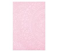 Sizzix 3-D Textured Impressions Cartella per goffratura Half Mandala di Jess Scott, 665597, Multicolor, One Size