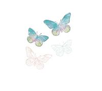 Sizzix 49 and Market - Stampi trasparenti A5 e fustelle Framelits - Matita dipinta con farfalle