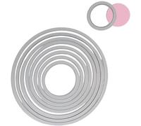 Sizzix Framelits Fustelle Set di 8 Pezzi, Cerchi