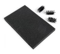 Sizzix 660514 Brush & Foam Pad per Fustelle Wafer-Thin, Acciaio Inossidabile, Bianco, 11.4 x 17.8 x 3.2 cm