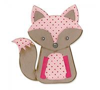 Sizzix 660774 Fustella Bigz Volpe di Lori Whitlock, ABS Plastic, Multicolore, 17.4x14x1.9 cm