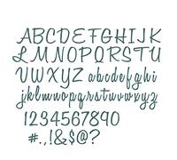 Sizzix 662228 Set di Fustelle Thinlits, 69 pz, Script maiuscolo e minuscolo (2.54cm) by Tim Holtz, Carbon Steel