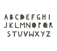 FUSTELLA SIZZIX "ALFABETO MAIUSCOLO RITAGLIO TESTO" 662707 PER BIG SHOT LETTERE