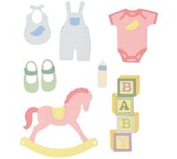 Sizzix 663365 Sagoma da taglio Neonato 12 pz