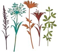 Sizzix Thinlits Fustella, Steli di Wildflower