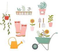 Sizzix 664379 Sagoma da taglio Attrezzi da giardino 23 pz