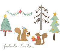 Sizzix 664451 Sagoma da taglio Scoiattoli natalizi 10 pezzi