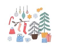 Sizzix 664497-Set Thinlits Christmas Cheer by Olivia Rose, 22 Pezzi Fustelle per Scrapbooking, Multicolor, Taglia unica