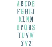 Sizzix 664724-Fustella Bigz XL, Motivo: Alfabeto nostalgico, Multicolor, Taglia unica