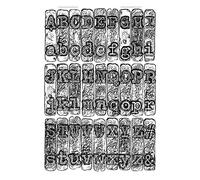 (TG. Taglia unica) Sizzix 664760 Cartella per goffratura 3 D Texture Fades da Ti