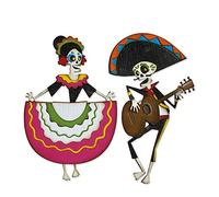 Sizzix 664969 - Set di fustelle Thinlits Day of the Dead Colorize di Tim Holtz, 21 pezzi