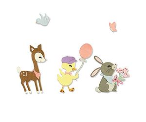 Sizzix 665070 Fustella Thinlits di Jen Long confezione da 5