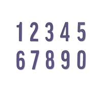 Sizzix 665073 Fustella Thinlits con numeri in grassetto di Alison Williams confezione da 10