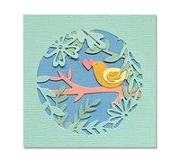 Sizzix 665092 Fustella Thinlits Motivo: Scena Primaverile di Olivia Rose Confezione da 5 Scrapbooking, Multicolor, Taglia unica