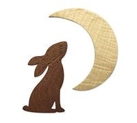 Sizzix 665099 Fustella Bigz motivo: coniglio e luna di Olivia Rose