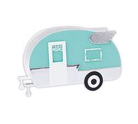 Sizzix 665155-Fustella per ScoreBoards, Motivo-Camper 3-D, Modello-Eileen Hull, Fustella in Acciaio: plastica ABS, Multicolore, taglia unica