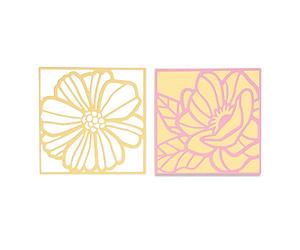 Sizzix 665177 - Set di fustelle Thinlits, 3 pezzi, motivo floreale