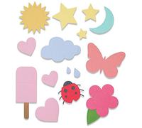 Sizzix 665185 - Set di fustelle Thinlits, 16 pezzi