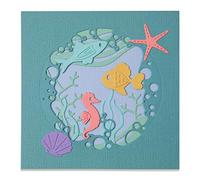 Sizzix 665190 - Set di fustelle Thinlits, 9 pezzi, motivo - Ocean Scene di Olivia Rose