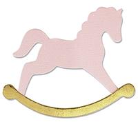 Sizzix 665349 - Fustella a forma di cavallo a dondolo di Olivia Rose