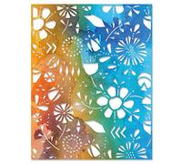 Sizzix 665363 - Fustella Thinlits Folk Flowers by Tim Holtz